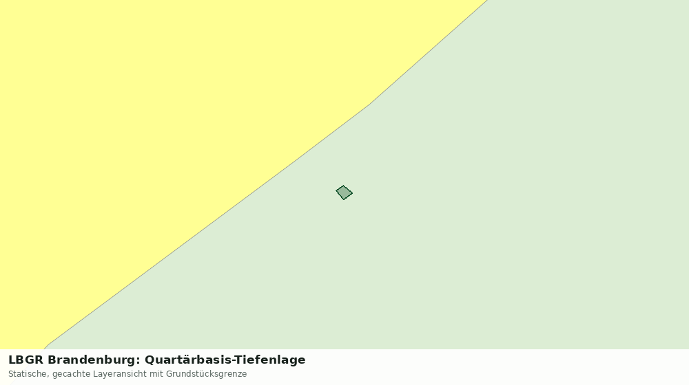 Statische Kartenansicht: LBGR Brandenburg: Quartärbasis-Tiefenlage