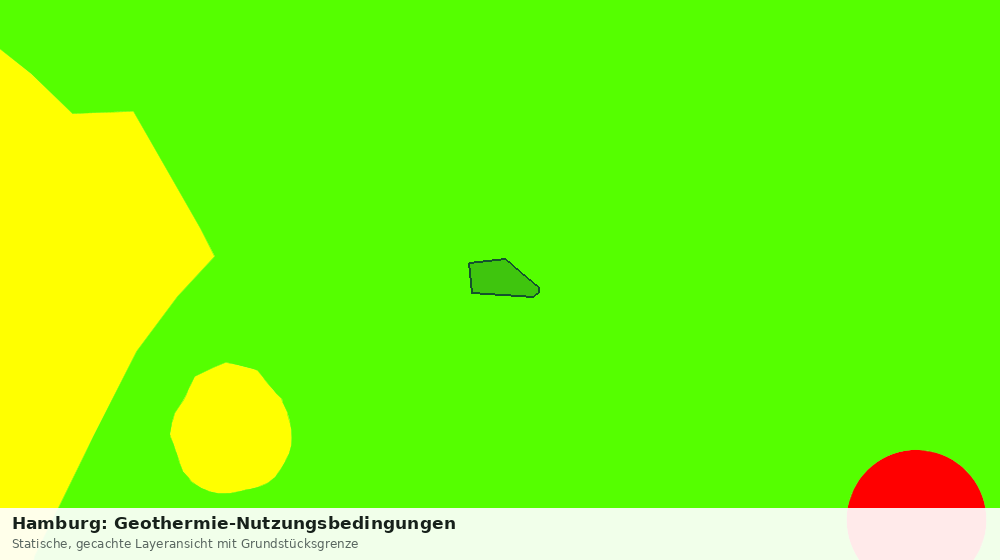 Statische Kartenansicht: Hamburg: Geothermie-Nutzungsbedingungen