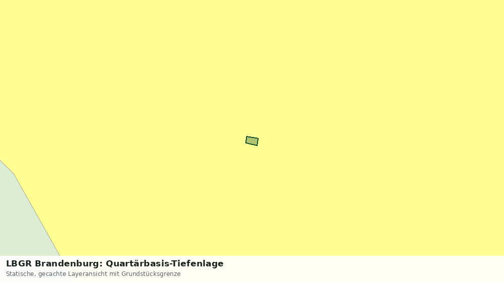 Statische Kartenansicht: LBGR Brandenburg: Quartärbasis-Tiefenlage