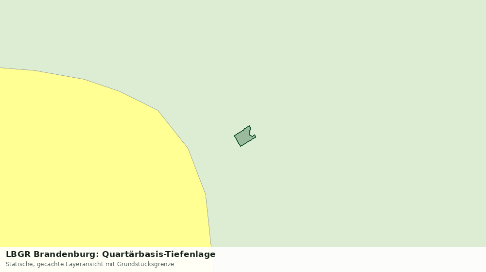 Statische Kartenansicht: LBGR Brandenburg: Quartärbasis-Tiefenlage