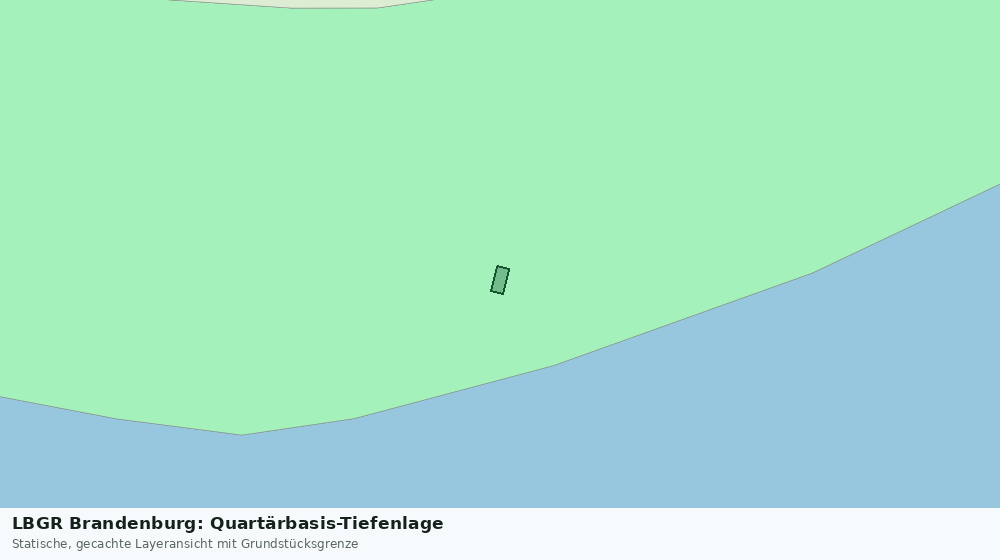 Statische Kartenansicht: LBGR Brandenburg: Quartärbasis-Tiefenlage