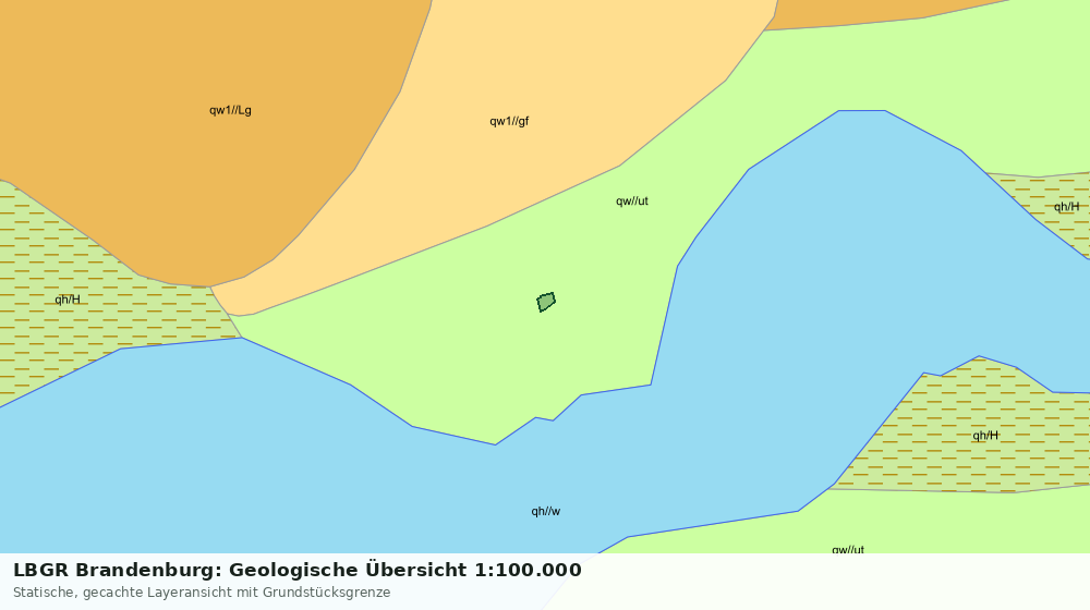 Statische Kartenansicht: LBGR Brandenburg: Geologische Übersicht 1:100.000
