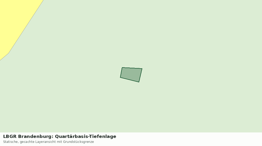 Statische Kartenansicht: LBGR Brandenburg: Quartärbasis-Tiefenlage