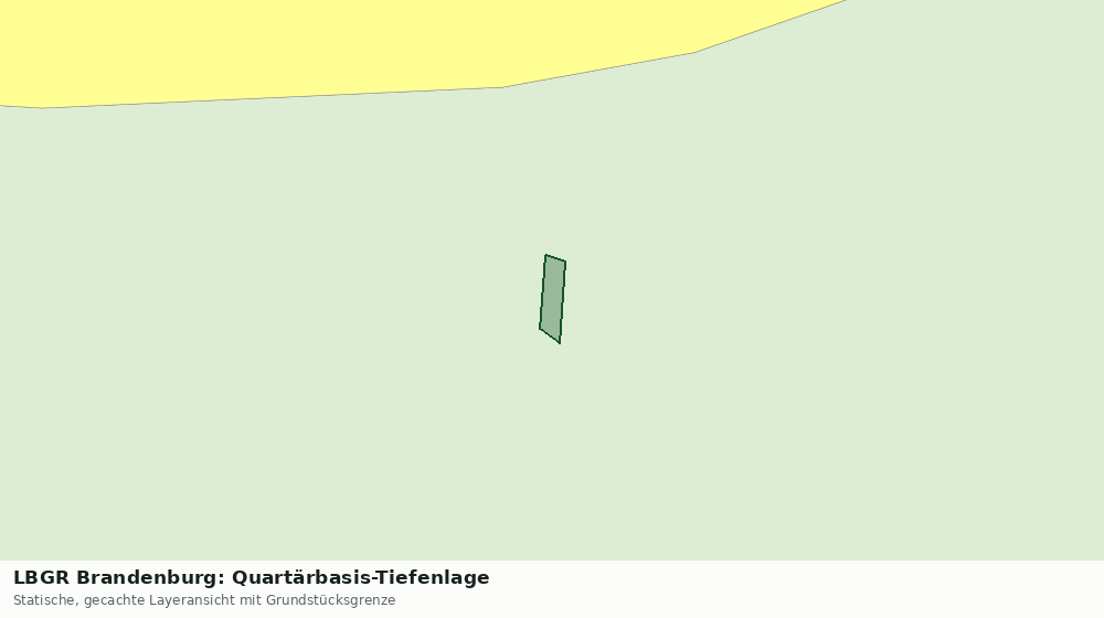 Statische Kartenansicht: LBGR Brandenburg: Quartärbasis-Tiefenlage