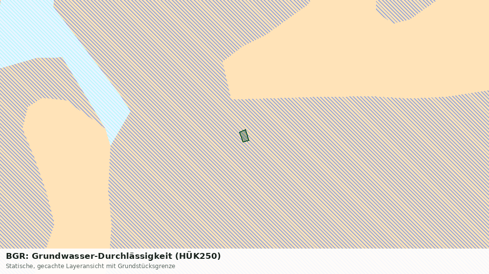 Statische Kartenansicht: BGR: Grundwasser-Durchlässigkeit (HÜK250)