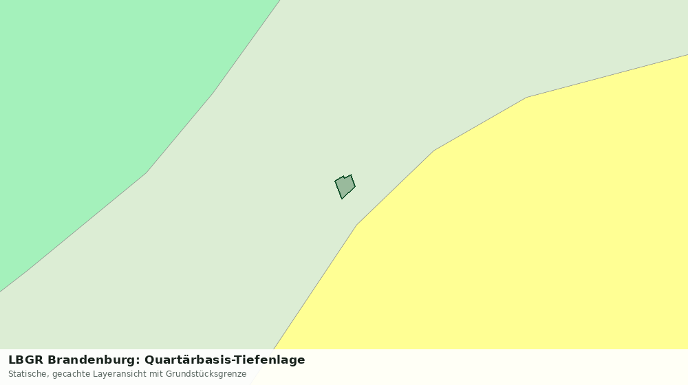 Statische Kartenansicht: LBGR Brandenburg: Quartärbasis-Tiefenlage