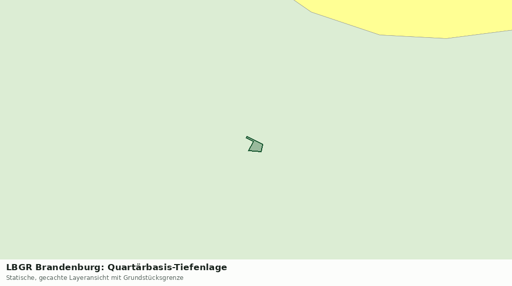 Statische Kartenansicht: LBGR Brandenburg: Quartärbasis-Tiefenlage