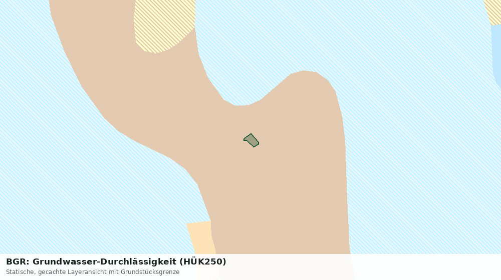 Statische Kartenansicht: BGR: Grundwasser-Durchlässigkeit (HÜK250)