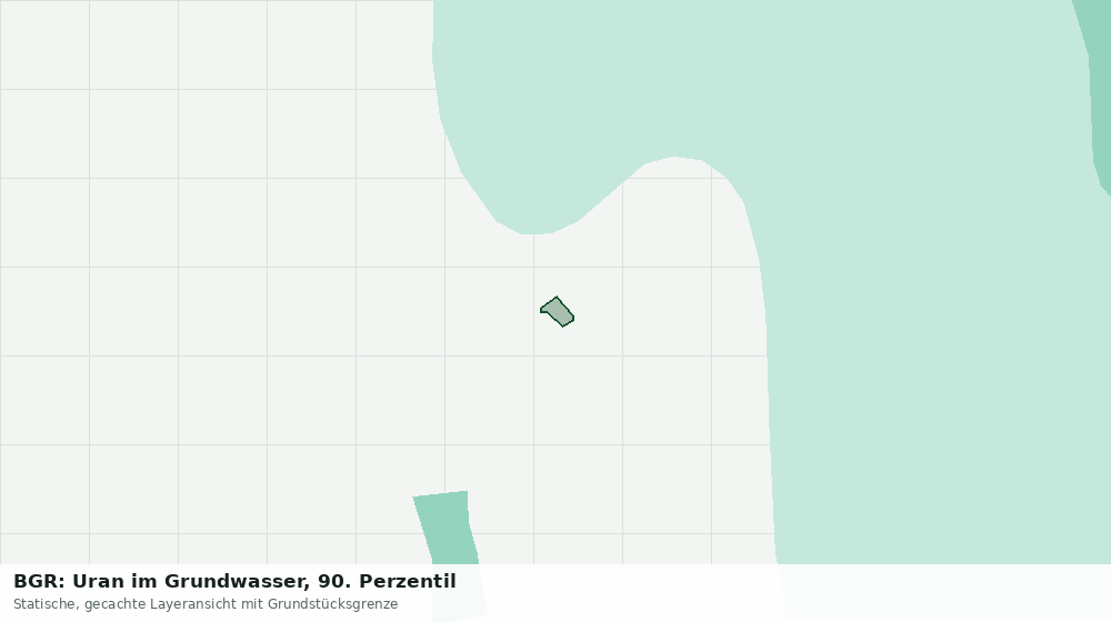 Statische Kartenansicht: BGR: Uran im Grundwasser, 90. Perzentil