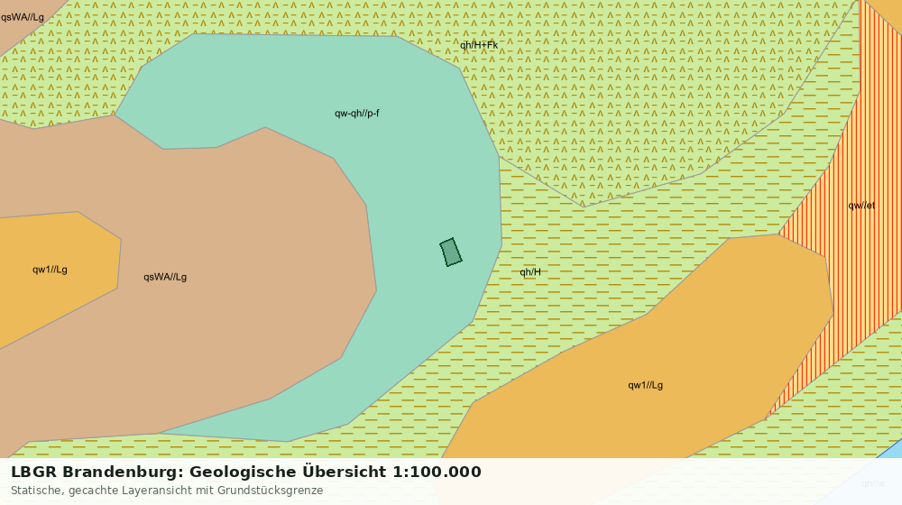 Statische Kartenansicht: LBGR Brandenburg: Geologische Übersicht 1:100.000