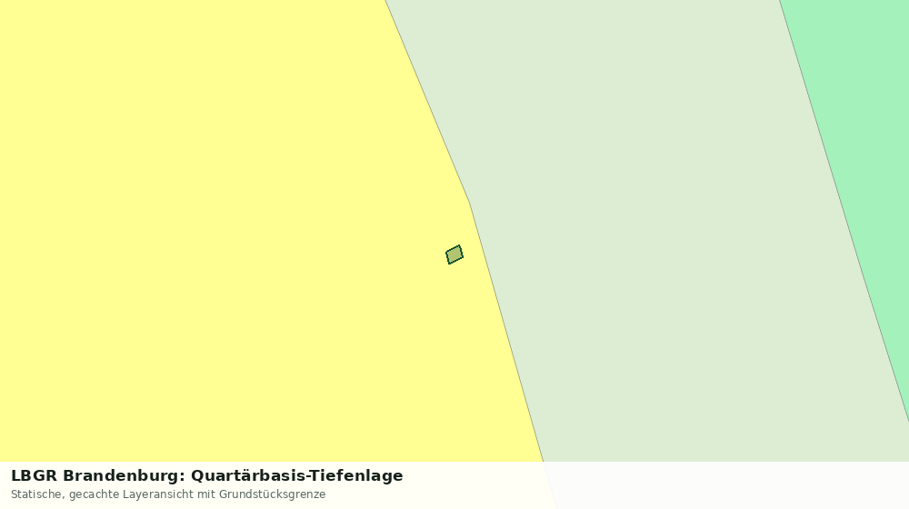 Statische Kartenansicht: LBGR Brandenburg: Quartärbasis-Tiefenlage