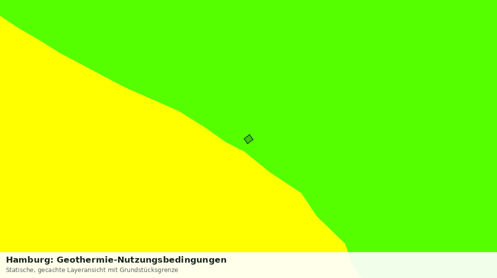 Statische Kartenansicht: Hamburg: Geothermie-Nutzungsbedingungen