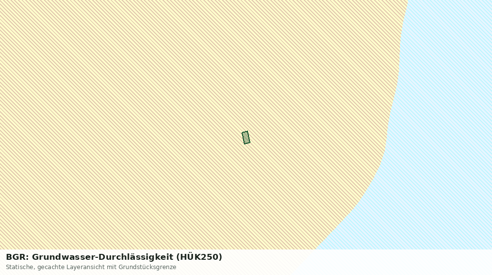 Statische Kartenansicht: BGR: Grundwasser-Durchlässigkeit (HÜK250)