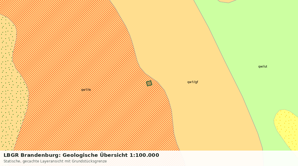 Statische Kartenansicht: LBGR Brandenburg: Geologische Übersicht 1:100.000