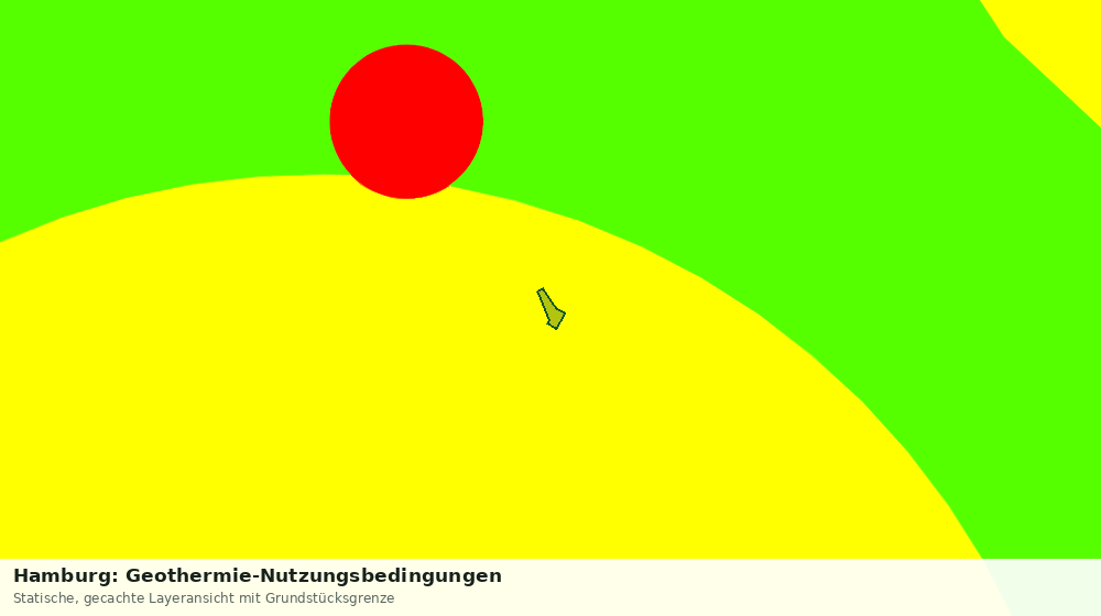 Statische Kartenansicht: Hamburg: Geothermie-Nutzungsbedingungen