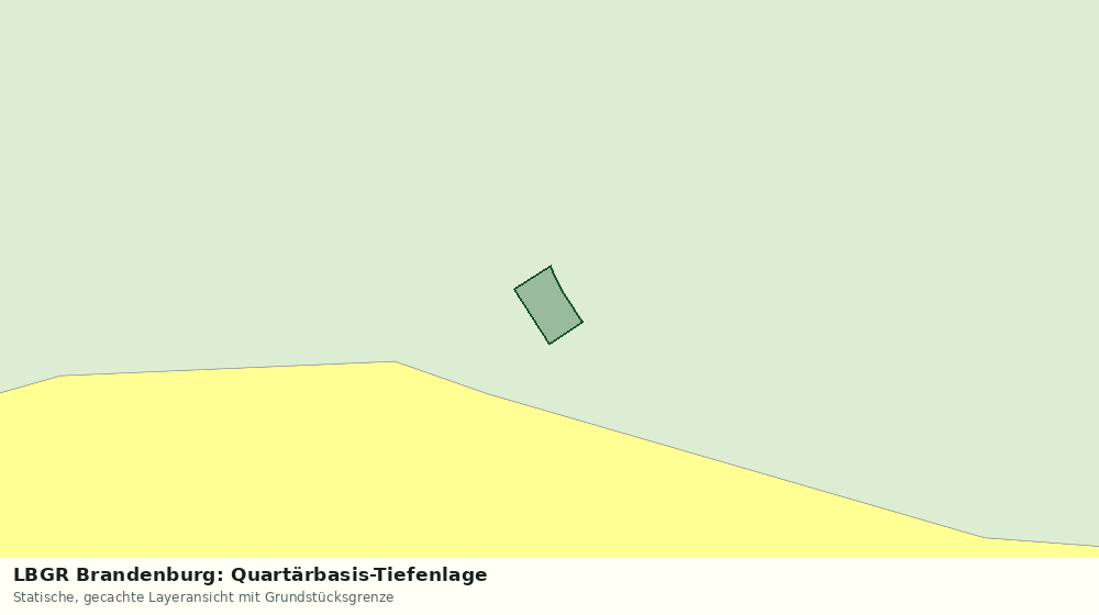 Statische Kartenansicht: LBGR Brandenburg: Quartärbasis-Tiefenlage