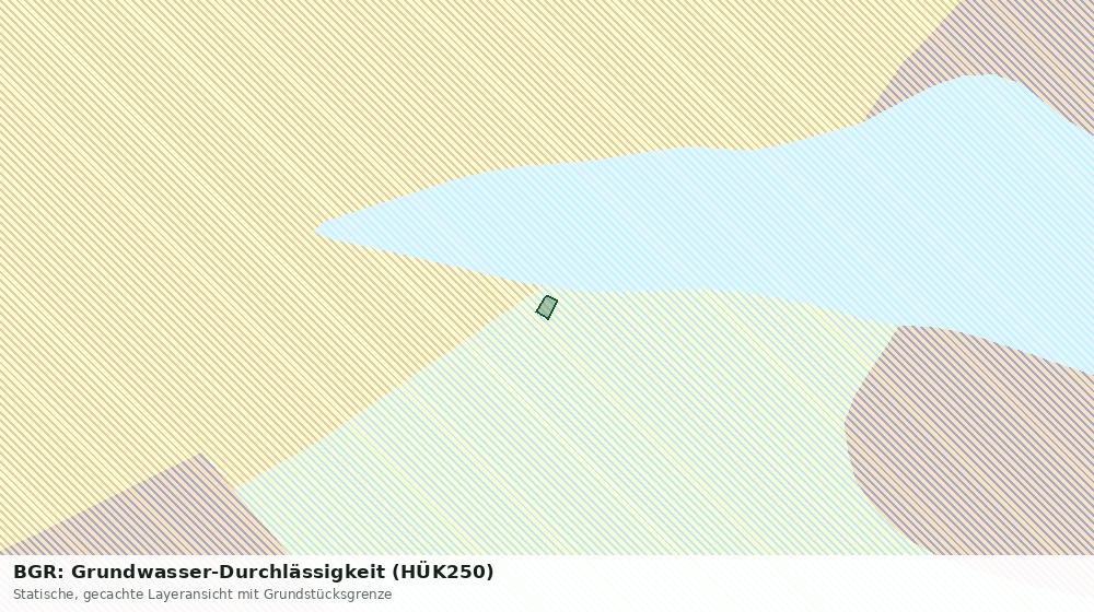 Statische Kartenansicht: BGR: Grundwasser-Durchlässigkeit (HÜK250)