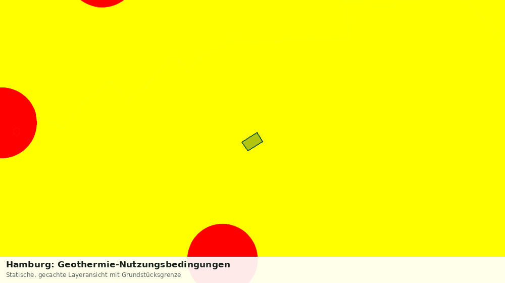 Statische Kartenansicht: Hamburg: Geothermie-Nutzungsbedingungen