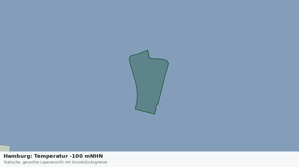 Statische Kartenansicht: Hamburg: Temperatur -100 mNHN