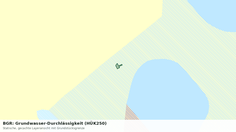 Statische Kartenansicht: BGR: Grundwasser-Durchlässigkeit (HÜK250)