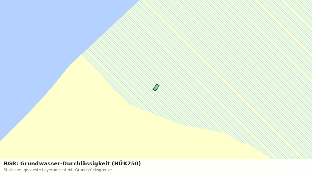 Statische Kartenansicht: BGR: Grundwasser-Durchlässigkeit (HÜK250)
