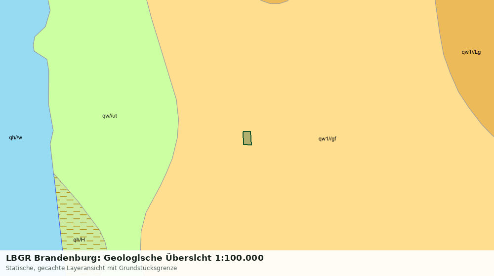 Statische Kartenansicht: LBGR Brandenburg: Geologische Übersicht 1:100.000