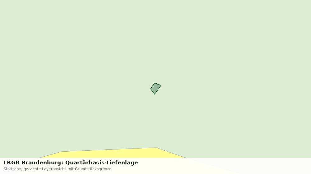 Statische Kartenansicht: LBGR Brandenburg: Quartärbasis-Tiefenlage