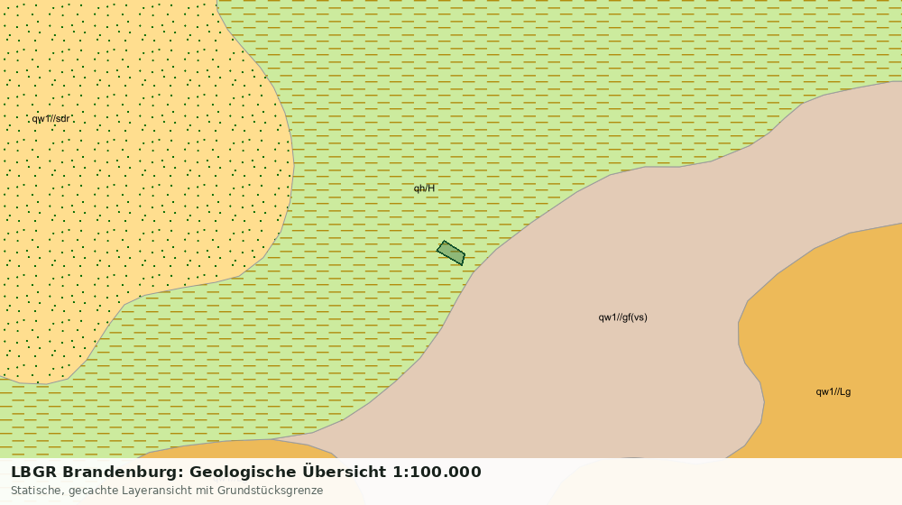 Statische Kartenansicht: LBGR Brandenburg: Geologische Übersicht 1:100.000