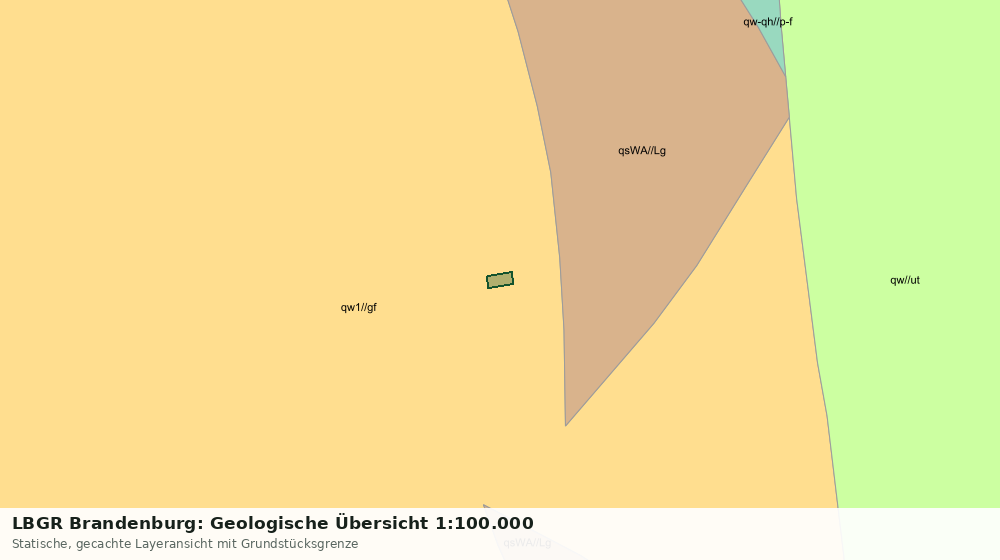 Statische Kartenansicht: LBGR Brandenburg: Geologische Übersicht 1:100.000