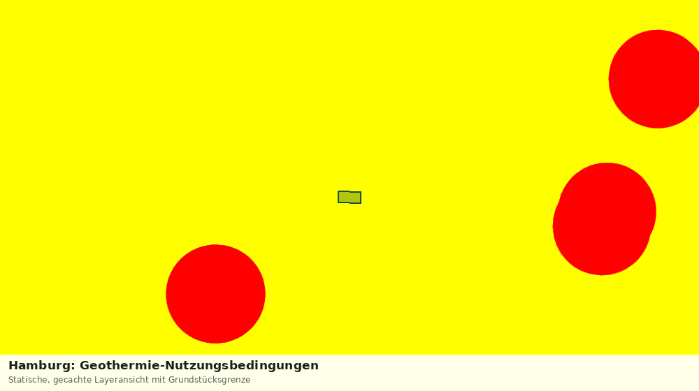 Statische Kartenansicht: Hamburg: Geothermie-Nutzungsbedingungen