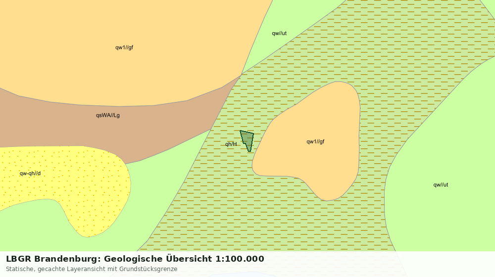 Statische Kartenansicht: LBGR Brandenburg: Geologische Übersicht 1:100.000