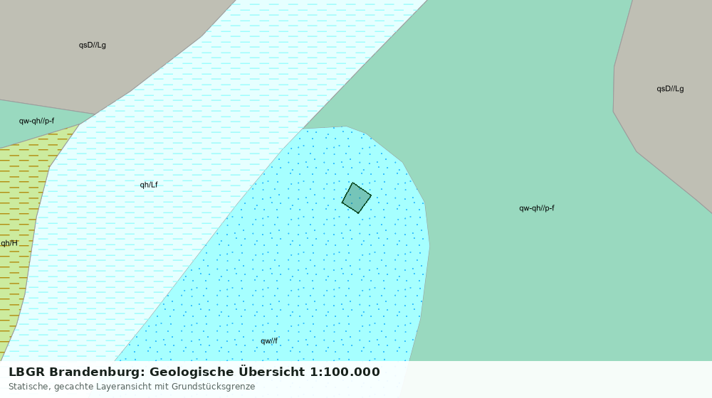 Statische Kartenansicht: LBGR Brandenburg: Geologische Übersicht 1:100.000