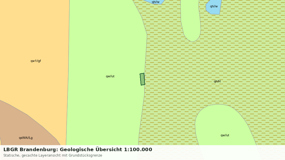 Statische Kartenansicht: LBGR Brandenburg: Geologische Übersicht 1:100.000