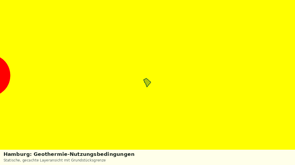 Statische Kartenansicht: Hamburg: Geothermie-Nutzungsbedingungen