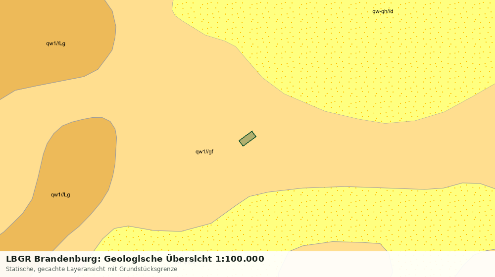 Statische Kartenansicht: LBGR Brandenburg: Geologische Übersicht 1:100.000