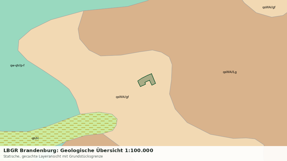 Statische Kartenansicht: LBGR Brandenburg: Geologische Übersicht 1:100.000