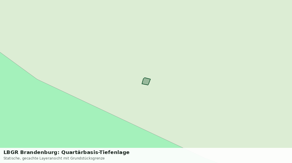 Statische Kartenansicht: LBGR Brandenburg: Quartärbasis-Tiefenlage