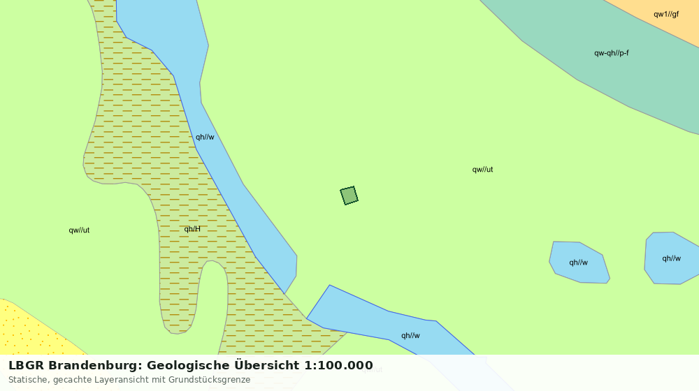 Statische Kartenansicht: LBGR Brandenburg: Geologische Übersicht 1:100.000