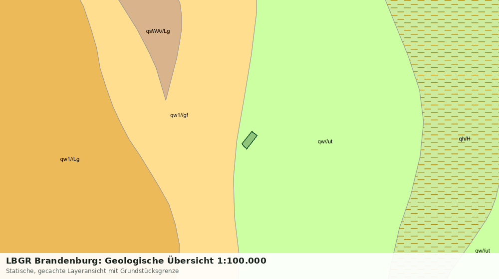 Statische Kartenansicht: LBGR Brandenburg: Geologische Übersicht 1:100.000