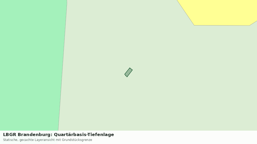 Statische Kartenansicht: LBGR Brandenburg: Quartärbasis-Tiefenlage