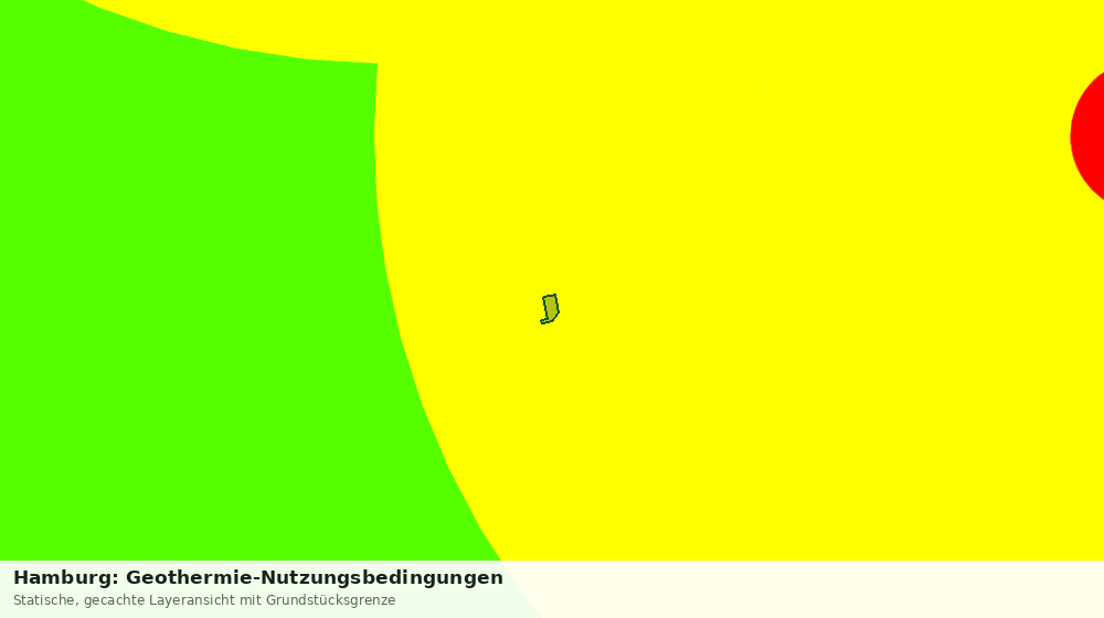 Statische Kartenansicht: Hamburg: Geothermie-Nutzungsbedingungen