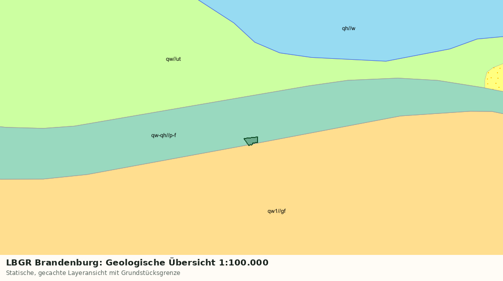 Statische Kartenansicht: LBGR Brandenburg: Geologische Übersicht 1:100.000