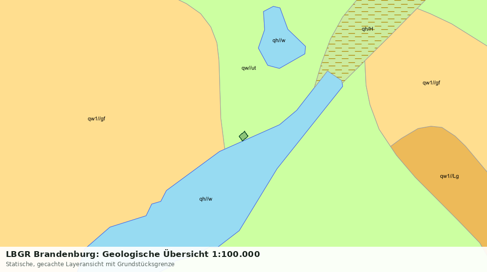 Statische Kartenansicht: LBGR Brandenburg: Geologische Übersicht 1:100.000