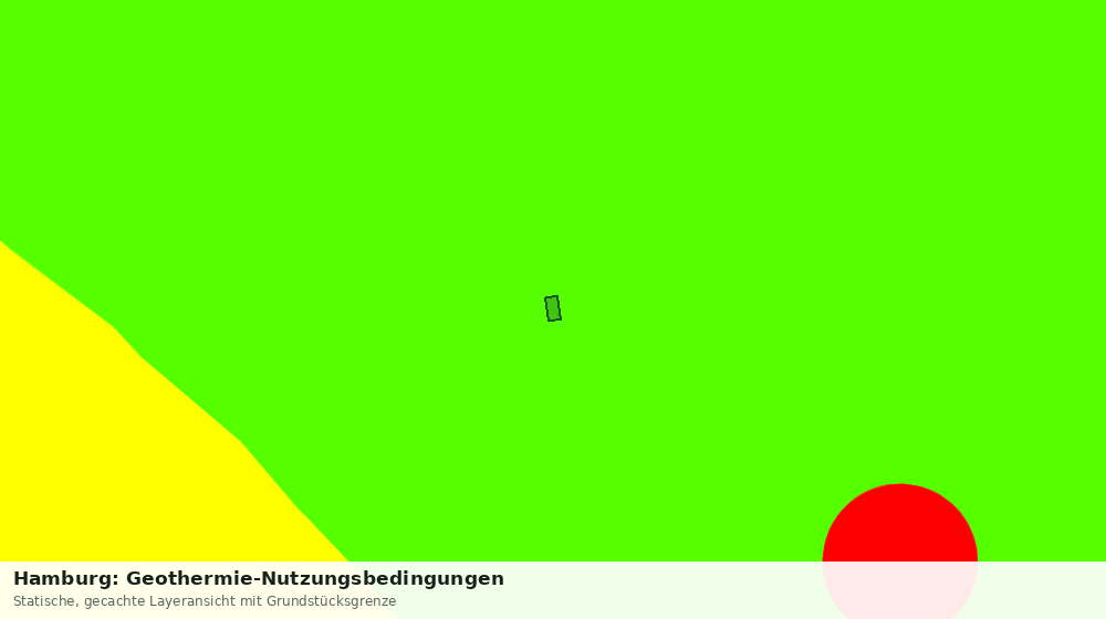 Statische Kartenansicht: Hamburg: Geothermie-Nutzungsbedingungen
