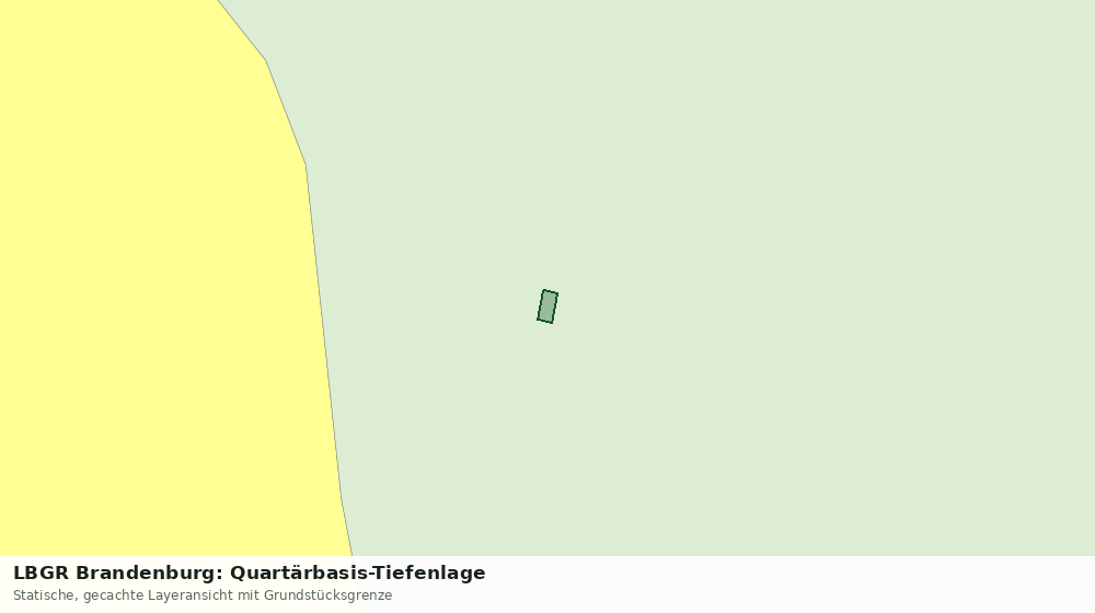 Statische Kartenansicht: LBGR Brandenburg: Quartärbasis-Tiefenlage