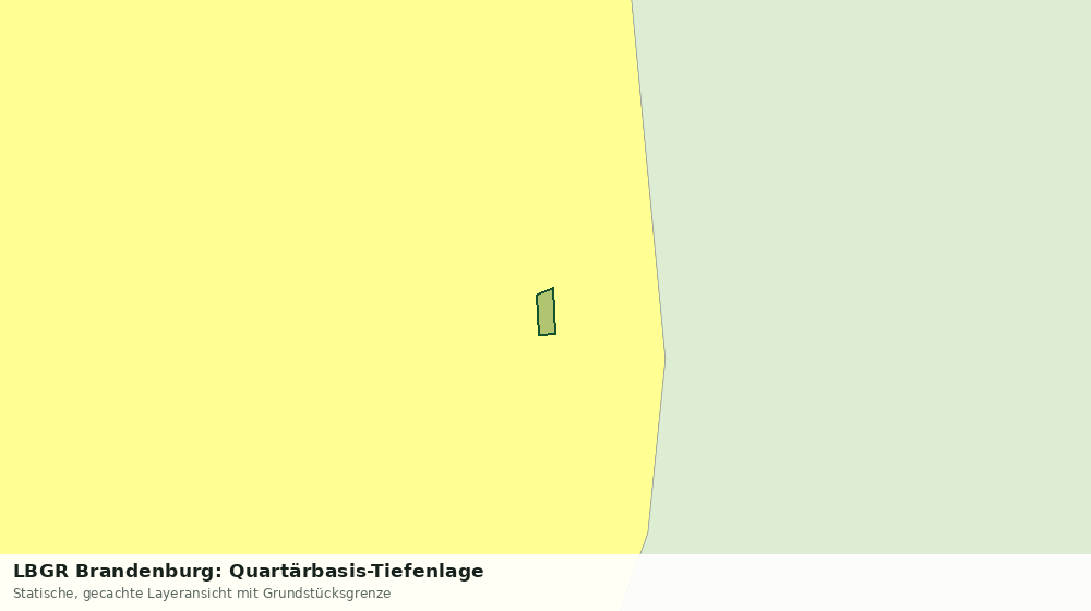 Statische Kartenansicht: LBGR Brandenburg: Quartärbasis-Tiefenlage