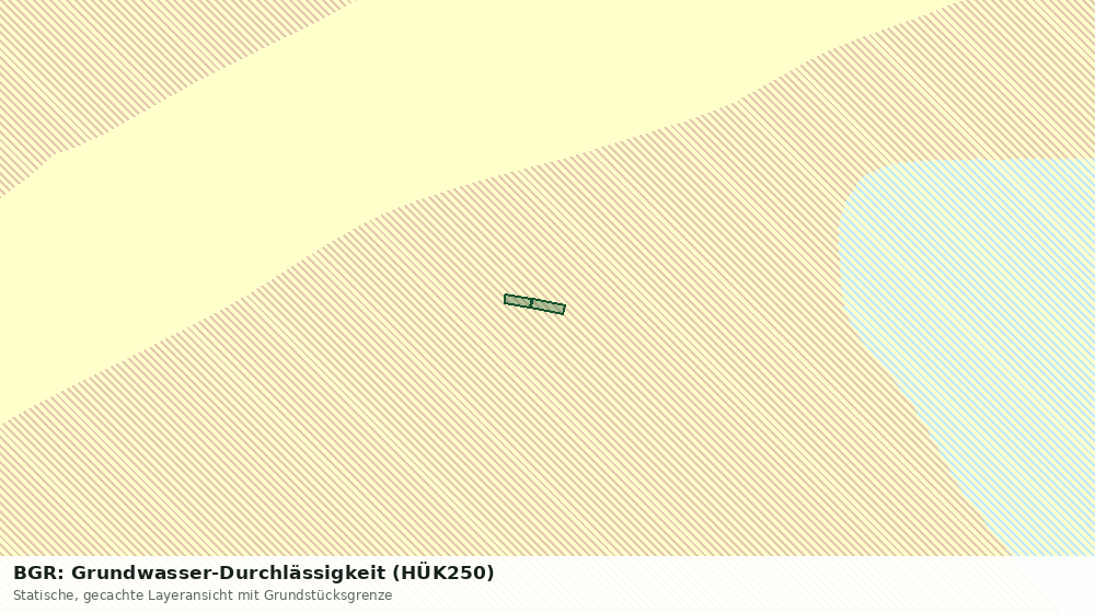 Statische Kartenansicht: BGR: Grundwasser-Durchlässigkeit (HÜK250)