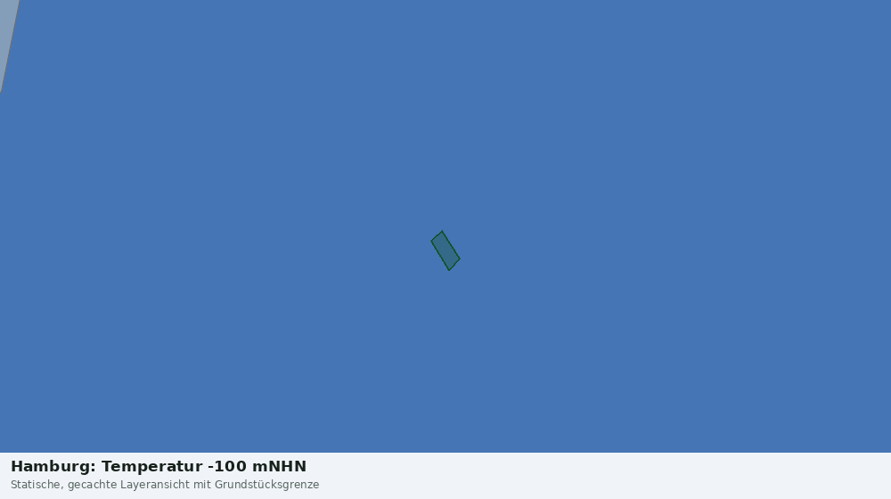 Statische Kartenansicht: Hamburg: Temperatur -100 mNHN