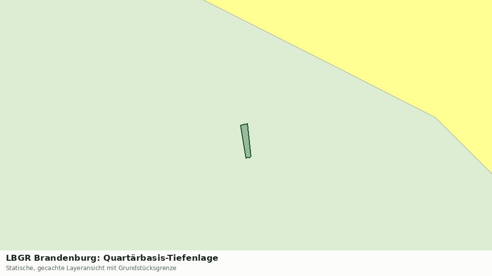 Statische Kartenansicht: LBGR Brandenburg: Quartärbasis-Tiefenlage