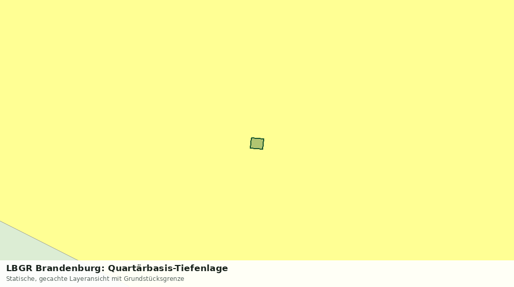 Statische Kartenansicht: LBGR Brandenburg: Quartärbasis-Tiefenlage